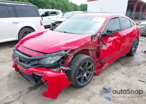 2019 Honda Civic Si z USA, uszkodzony, nr VIN 2HGFC1E55KH701578